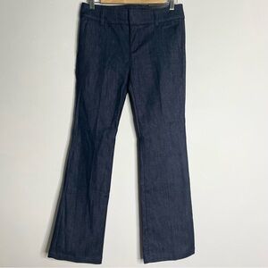 ANN TAYLOR PETITE Devin Flare Leg Denim Trousers